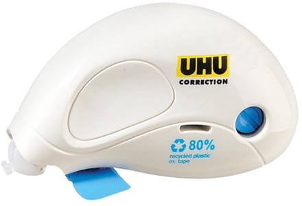 UHU correctieroller CORRECTION ROLLE, wit, 5 mm × 10 m