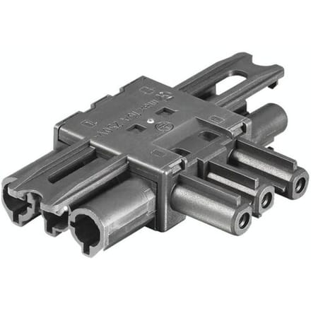Bachmann installatiestekker splitter - Wieland GST18® - 1 > 2 / zwart