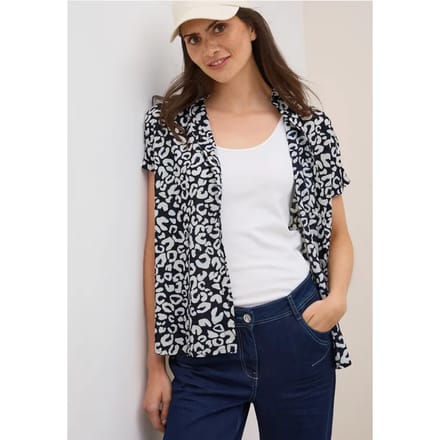 Katoenen blouse met patroon