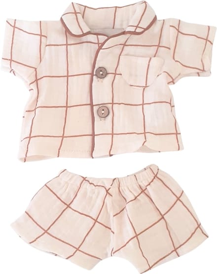 Minikane Poppenkleding Pyjama Eden Creme 34 cm