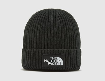 The North Face Logo Box Cuffed Beanie Hat - Zwart- Heren, Zwart One Size