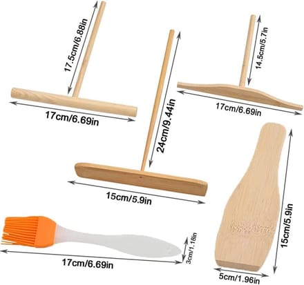 Pannenkoeken Spreizer Spatel Set - 5 Stuks Keukengerei voor Perfecte Pannenkoeken