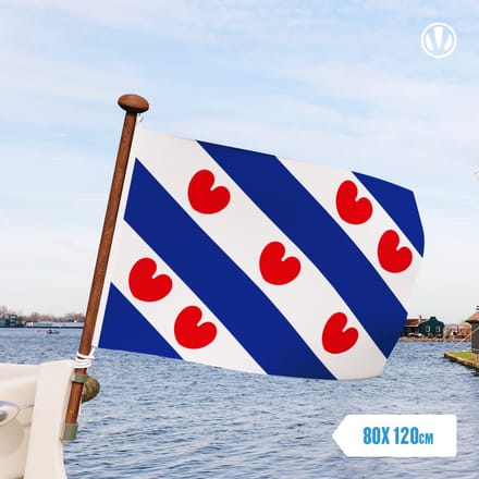 Vlag Friesland 80x120cm - Spunpoly