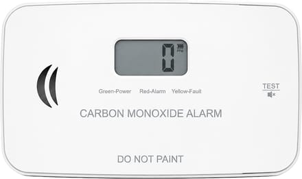 SAVS CO08 Koolmonoxidemelder - 10 jaar sensor - LCD display - Vervangbare batterij - Voldoet aan Europese norm - CO-melder