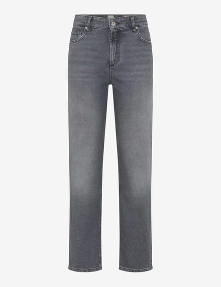 Brax Dames Jeans  Style MADISON S USED LIGHT GREY, denim lichtgrijs, maat 48