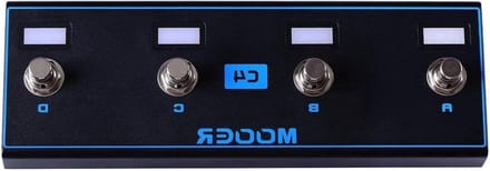 Voetschakelaar Controller - Draadloze Controller - Muziek Effecten - 4 Extra Voetschakelaars - Compact Formaat - Zwart