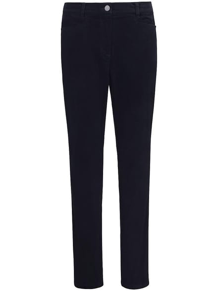Broek sportfluweel Van Peter Hahn blauw