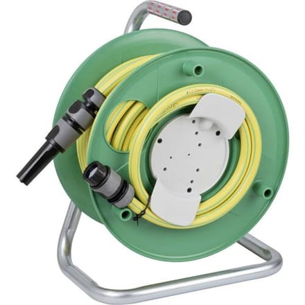 Brennenstuhl waterslanghaspel WS3220 (20m slanglengte, van speciaal kunststof, Made in Germany) groen