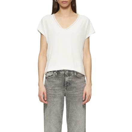 s.Oliver -qs T-shirts Offwhite Maat: M | Tops Outlet | Dames | Wit