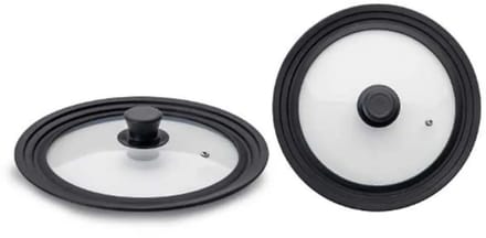 Ibili - 970805 - Couvercle en Verre 16-18-20 cm Bord en Silicone