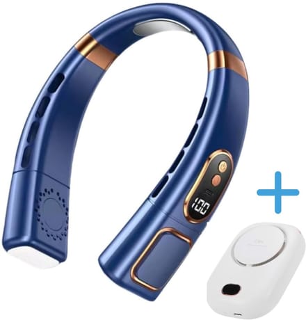 Handventilator - Mini Ventilator - Nek Ventilator - Oplaadbaar - Hand ventilator met koeling - Stil - 5 snelheden - Usb oplaadbaar - Draagbare Ventilator combo bestaande uit 2 ventilators voor optimale koeling in de hitte