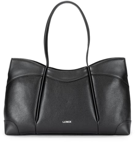 L.CREDI shopper schoudertas Sigrid Shopper Black zwart