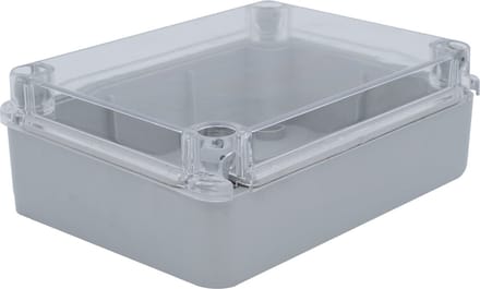 Kabeldoos - Lasdoos - Velvalux Panoboxpro - Verdeeldoos - IP65 - IK10 - 110x150x70mm - Grijs - Transparant Deksel