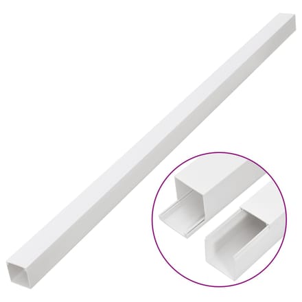 vidaXL - Kabelgoot - 40x25 - mm - 10 - m - PVC