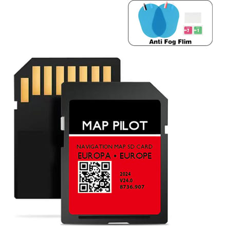 NAVINESA Navigatie update Europa kaart 2024 voor Mercedes A B C E-klasse CLA CLS GLA GLK auto satnav 8GB SD kaart Becker MAP PILOT Code 509 for Becker