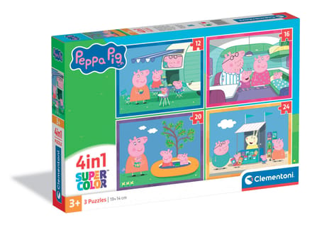 Clementoni puzzel Peppa Pig 4 in 1  12,16,20,24 stuks