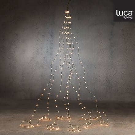 Luca Lighting Kerstboomverlichting met 672 LED Lampjes - L210 cm - Warm Wit