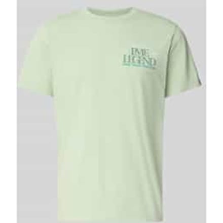 T-shirt met labelprint en ronde hals