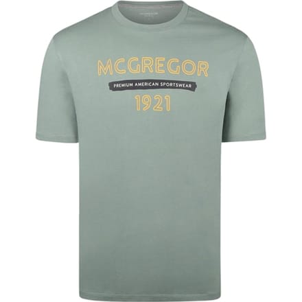 McGregor T- Shirt 1921 Sage Größe: S | Bedruckte T-Shirts Outlet | Herren | Grün