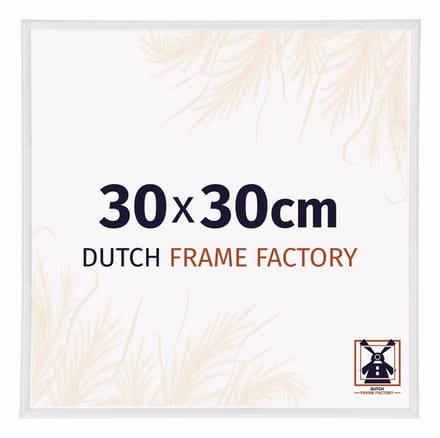 Fotolijst 30x30 cm - Kunststof - Wit Hoogglans - Angers