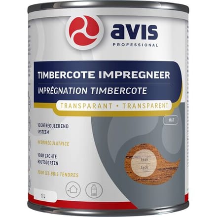 Avis Timbercote Impregneer Transparant 1L teak