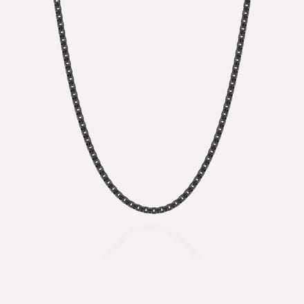 STEEL & BARNETT - Ketting Heren - Boxed - Zwart - Verstelbaar