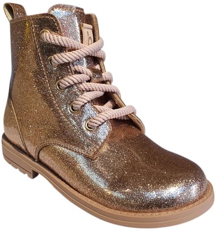Beberlis Roze Veterboot Glitter