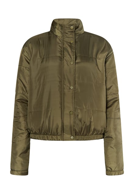 Mymo Licht gewatteerd blousonjack Dames militaire olijf
