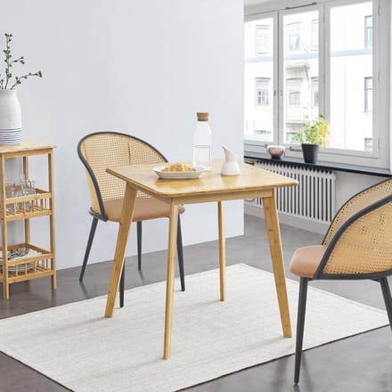 Eettafel Bamboe 70x70 cm - Houtkleurig