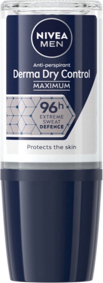 NIVEA Men Deodorant Roller Derma Dry Control - 50 ml