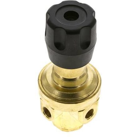 Drukregelaar G1/4'' 490l/min 0.2-3.0bar/3-44psi Messing CO2