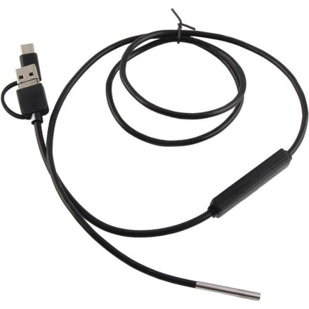 3-in-1 voor Android Type C mobiele telefoon 3,9 mm lens Hoge definitie waterdichte endoscoop(5m kabel ) black