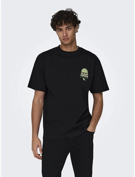 ONLY&SONS - ONSLEROY LIFE RLX NATURE SS TEE - Heren - T-shirts