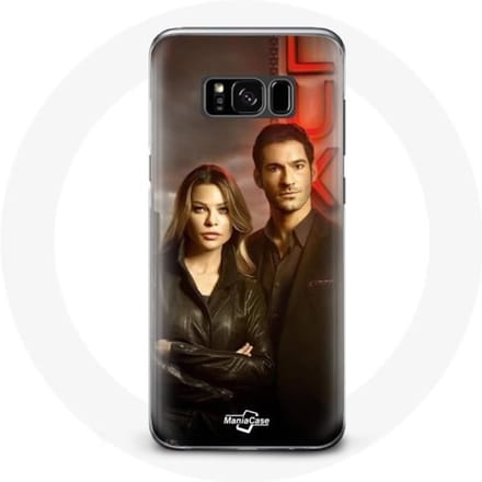 Coque pour Samsung Galaxy S8 plus Chloe Decker et Lucifer Morningstar