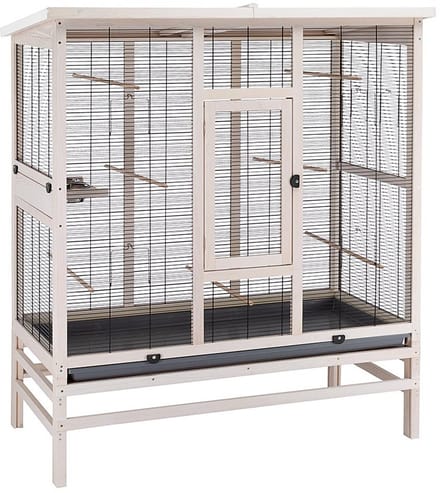 Ferplast Vogelkooi Wilma Large 131,5 X 67 X 153 Cm Hout Bruin