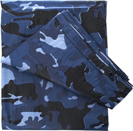 Afdekzeil 4x3m sky blue camo
