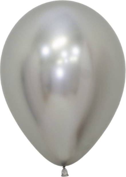 Latex ballonnen Sempertex Reflex Silver 981, 12inch - 12 stuks