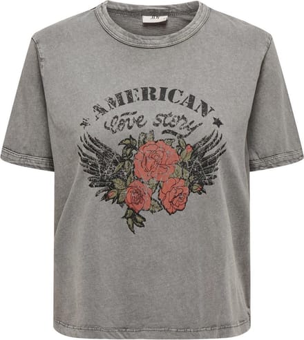 JDY - JDYFAROCK ELINA S/S PRINT TOP JRS - Dames - T-shirts