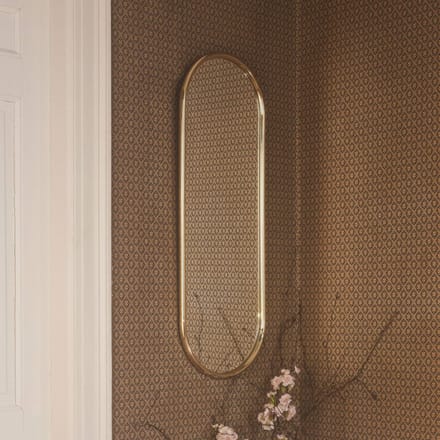 AYTM Spiegel Angui, goudkleurig, hoogte 78 cm, glas, staal