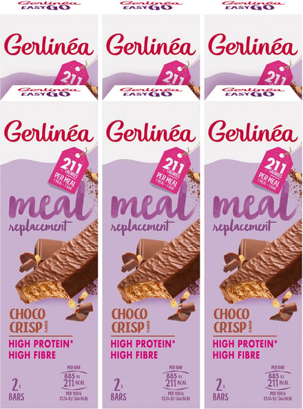 Gerlinéa Maaltijdvervanger - Afslankreep - Choco Crisp - 6 x 116 g