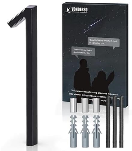 Huisnummer 5 Inch - Zwart