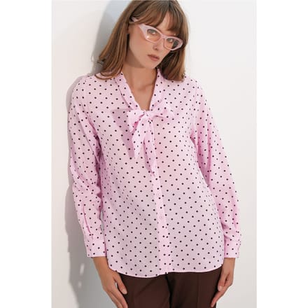 Polkadot Poplin Blouse