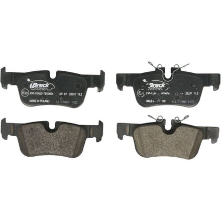 Remblokset BRECK 25331 00 651 00, achter