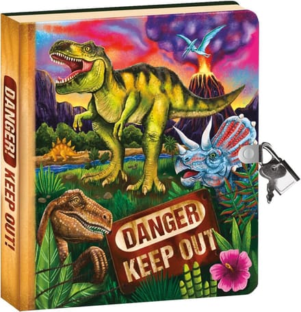 Peaceable Kingdom Lock & Key Diary - Dinosaur Glow in the Dark