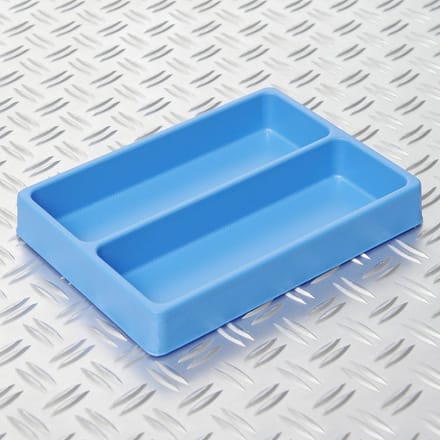Datona® Vakverdeling met 2 compartimenten - 25 stuks - Blauw