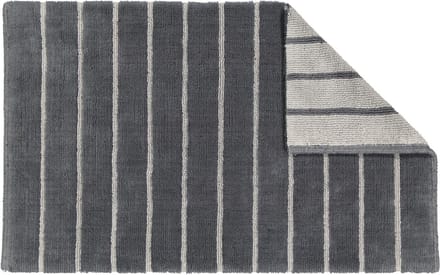 Badmat - Vloerkleed badkamer - Douche en bad - Handgeweven kwaliteit - 60x100 cm - Antraciet