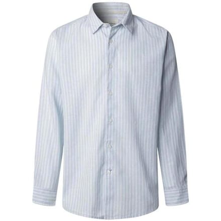 regular fit vrijetijdshemdbloes van linnen-katoenmengsel model 'PHILIPPE'