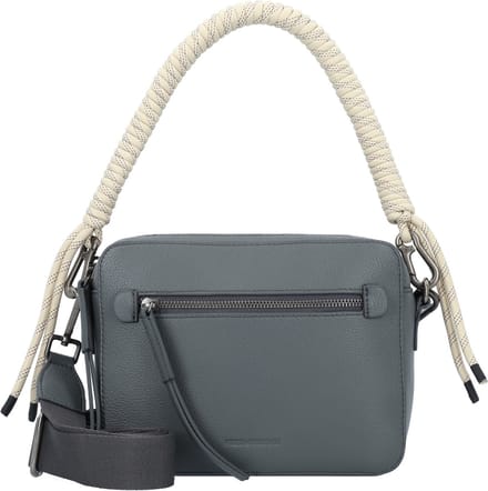 FREDsBRUDER Leren Schoudertas Nea Camera Bag Blue Grey Blauwgrijs