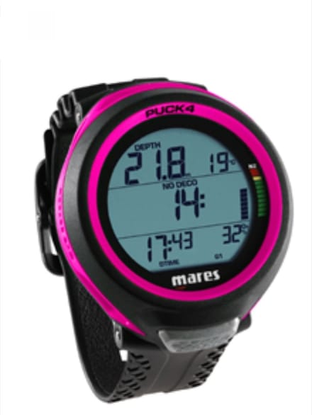 Mares Puck 4 - Roze - Duikcomputer - Bluetooth - Compact - Polsmodel