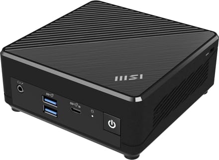 MSI Cubi N ADL S-254AT Intel® N N200 4 GB DDR4-SDRAM 128 GB SSD Windows 11 Pro Mini PC Zwart
